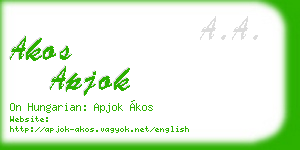 akos apjok business card